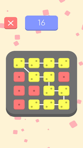 A DiceCraft merge puzzle in progress